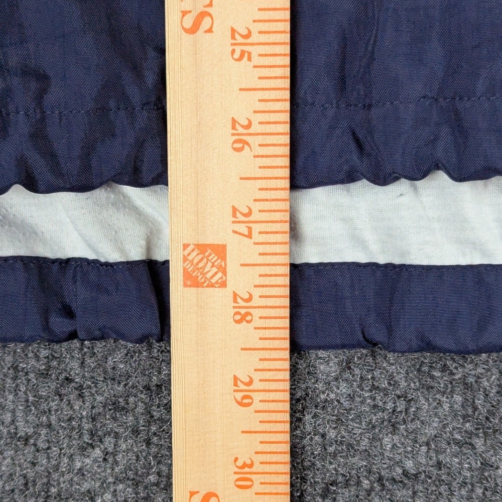 Champion Mens Half Zip Windbreaker Jacket Navy Blue Yellow Embroidered Large - Picture 13 of 15